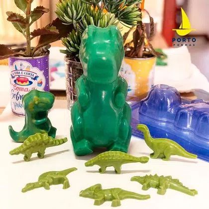 Forma Dinossauro Silicone Porto Especial  3 Partes P76