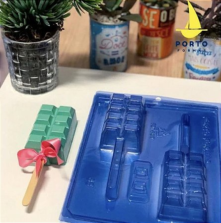 Forma Tablete No Palito Silicone Porto Especial 3 Partes P65