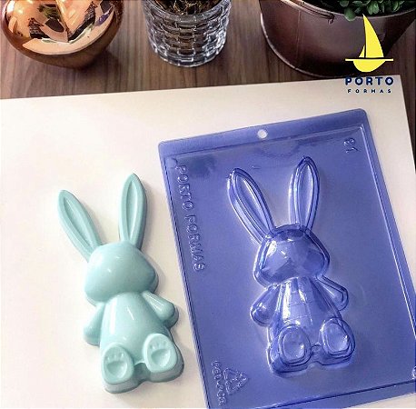 Forma Coelho Recheado Silicone Porto Especial 3 Partes P91 ****