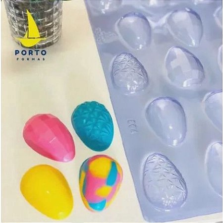 Forma De Moldagem Acetato Porto Apliques Ovo 3 Em 1 50 G P864