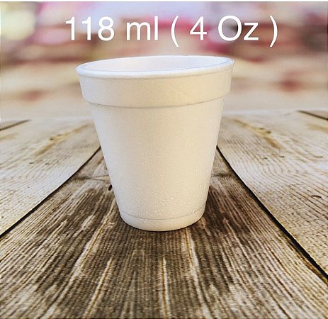 20 Copo Isopor Café Térmico 4 Oz 118Ml (Darnel)