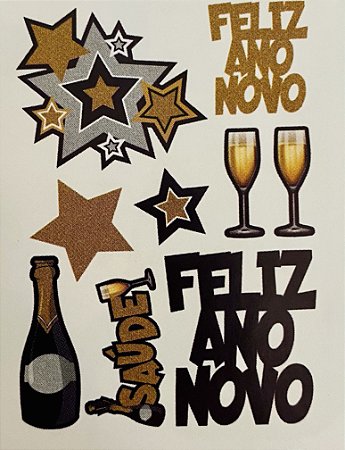 Painel Decorativo  Feliz Ano Novo 63.9  (Nc Toys Painel)