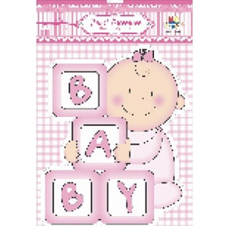 Painel Decorativo  Baby  Menina Rosa    C/07  Pçs  16.1  (Nc Toys Painel)