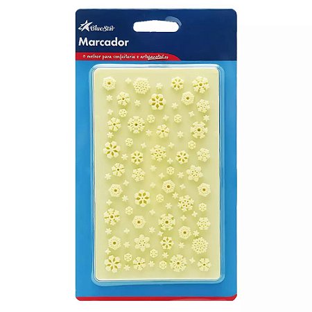 Marcador Floco De Neve Natal  (Blue Star)