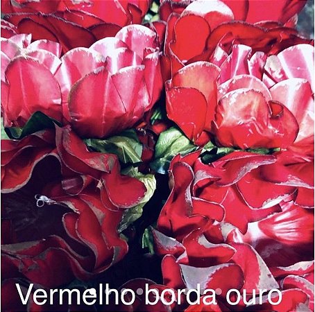 24 Forminhas Para Doces Finos Luxo Celebrare Vermelho Borda Ouro
