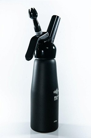 Garrafa  Sifão Para Chantilly 500 Ml - Preta Fosca Chocobraz