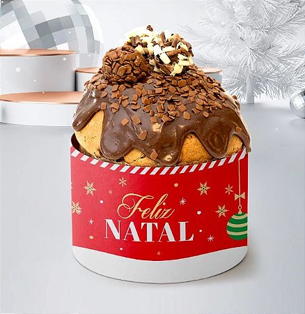 10 Cinta Para Panetone Natal 400/500G Felicidade  2747 (Natal Jango 2022)