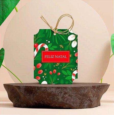 20 Tags De Natal Retangular Vida (Natal Jango 2022) Ref: 2877