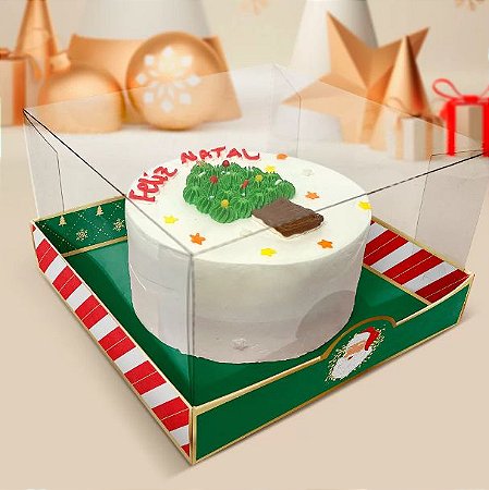 10 Caixa Para Mini Bolo Cake Natal Bondade 2857 (Natal Jango 2022) 1 pct