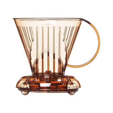 Clever Suporte Para Filtrar Café Acrílico Marrom Pequeno + 100 Filtros (Flavors)