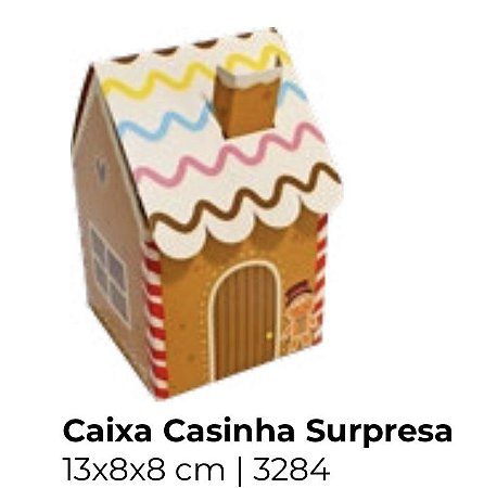 10 Caixa  Casinha Surpesa de Natal  3284 (Natal Ideia)