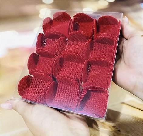 50 Forminhas Para Doces Finos Tela Escócia Vermelho