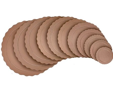 10 CAKE BOARD REDONDO ROSE GOLD 38CM (ESTRELA)