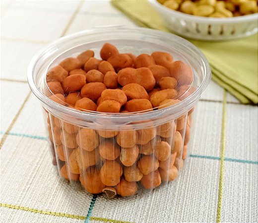 10 Pote Redondo C/Tampa 450Ml Cristal Pet G771M Galvanotek