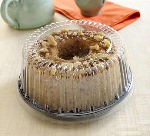 10 Embalagem P/ Torta-Bolo 15 Millenium Alta 500G Preta Pet G35Ma Galvanotek