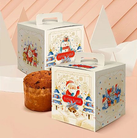 10 Caixa Para Panetone Fechada 500G União  Ref: 2789 (Natal Jango 2022) 34 pct