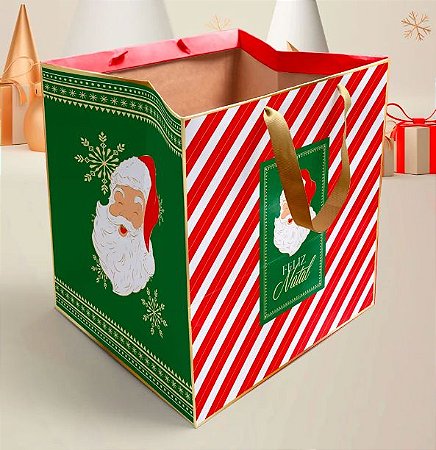 10 Sacola Natal Grande Bondade 27X23X23 (Natal Jango 2022)  Ref: 2725
