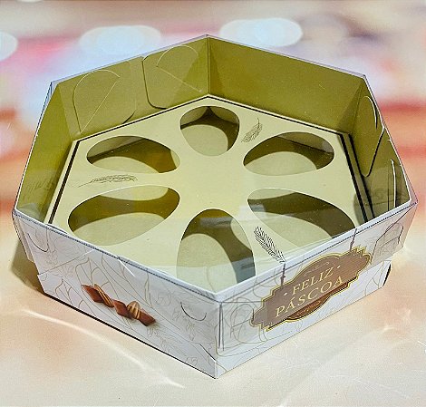 10 Caixa Ovo de Páscoa Hexa Degustacao (6X50G) Tons De Cacau 4093 (Páscoa Ideia 2024)