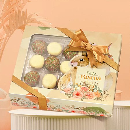 10 Caixas P/ 20 Doces de Páscoa Com Visor Florata 3062 (Jango 2023)