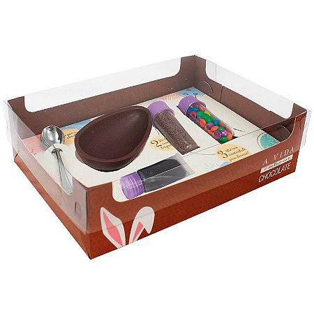 10 Caixa Encanto Mini Confeiteiro Feliz Páscoa 2958 (Páscoa Ideia 2024)