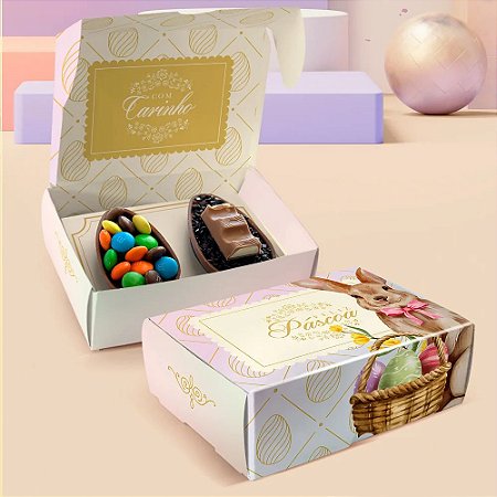 10 Caixas P/ 2 Mini Ovos de Páscoa 50gr Serena 3153 (Jango 2023)