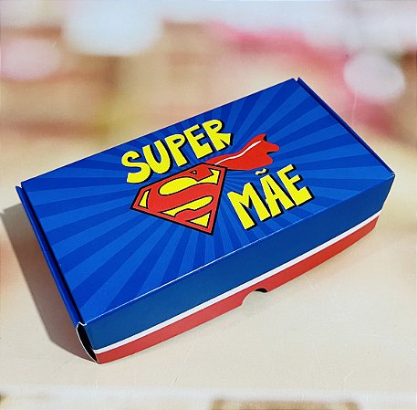 10 Caixas P/ (8 doces) Dia das Mães SUPER MÃE 3604  ( IDEIA )
