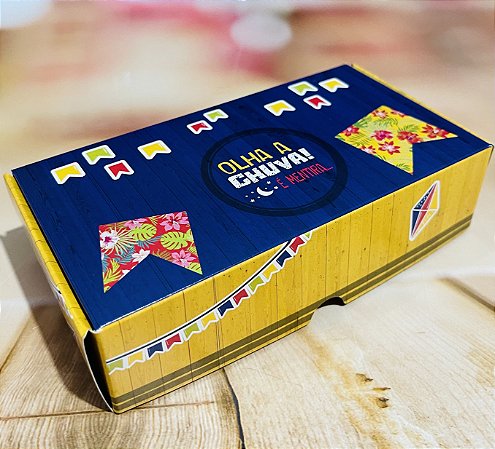 10 Caixas (8 doces) OLHA A CHUVA FESTA JUNINA 2667  (Junina Ideia 2023)