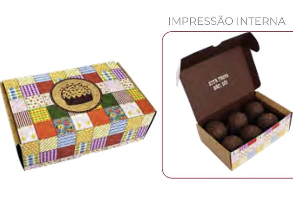10 Caixa Practice para Doces Arraiá  (6 doces)  2679  (Junina Ideia 2023)