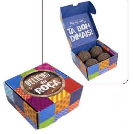 10 Caixa Practice para Doces Arraiá  (4 doces) 3720 (Junina Ideia 2023)