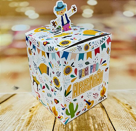 10 Caixa Festa Junina Pop Up Espantalho Vem Pro Arraiá 4403  (Junina Ideia 2023)