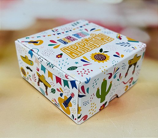 10 Caixa com Visor Festa Junina (4 doces) Vem Pro Arraiá 4401 (Junina Ideia 2023)
