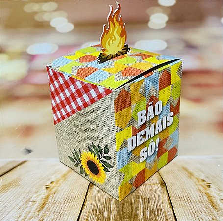 10 Caixa Festa Junina  Pop Up Fogueira Bão Demais Sô 4396  (Junina Ideia 2023)