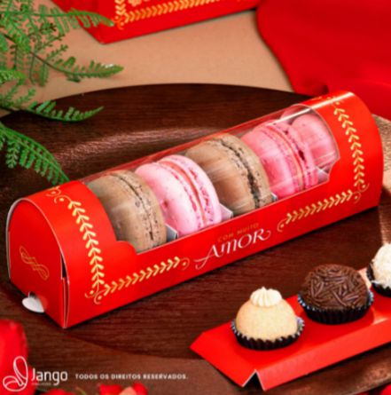 10  Caixa para Macarons Paixão 3224 Dia dos namorados (Jango namorados 2023)