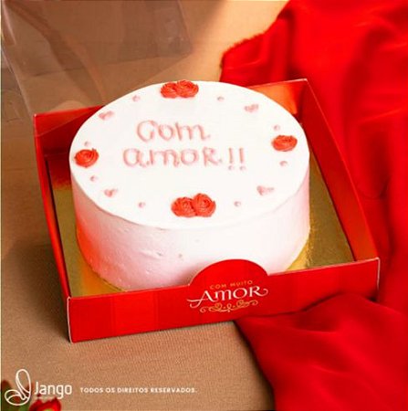 10  Caixa para Bentô Cake com Base Laminada Paixão 3299 Dia dos namorados (Jango namorados 2023)