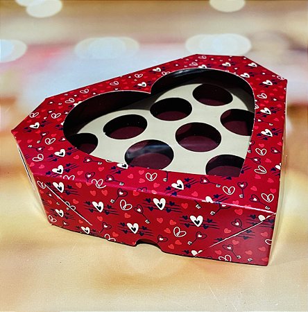 10 Caixa Diamante com Berço Loversl  (10 doces) 3675  (Namorados Ideia 2023)