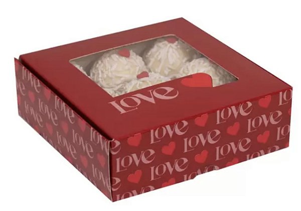 10 Caixa Practice com Visor Especial  (9 doces)  Love You  4385 (Namorados Ideia 2023)