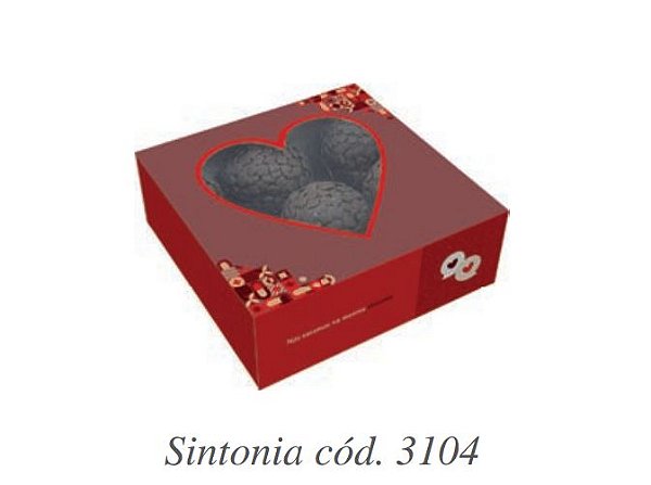 10 Caixa Gaveta C/ Visor 9 Doces Sintonia ID3104 (Namorados Ideia 2023)