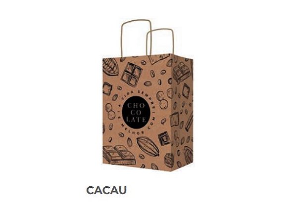 10 Sacola Eco Pp Cacau ID2942 (Páscoa Ideia 2024 Liquidação) (sacola Idéia)