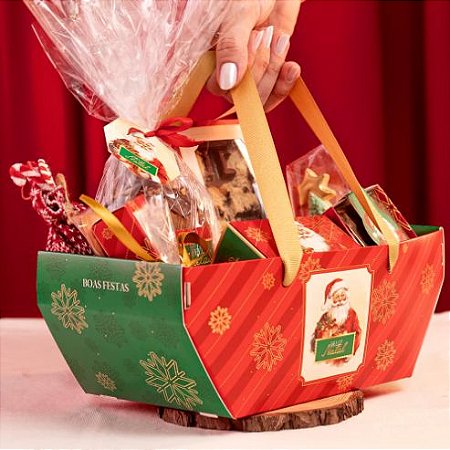 05 Cesta com Alça Pequena Noel 3557 (JANGO NATAL 2023)