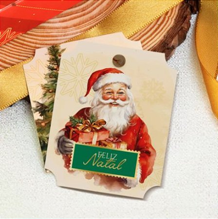 20 Tags Retangular Noel mod. 2 3622  (JANGO NATAL 2023)