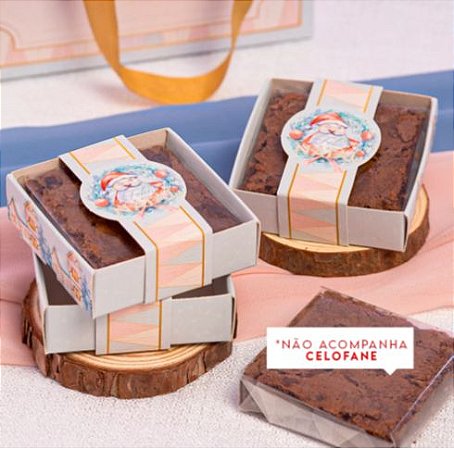 25 Caixa Embalagem para Brownie Esperança 3643 (JANGO NATAL 2023)