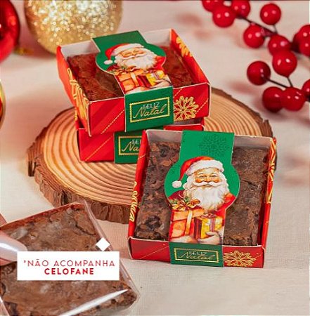 25 Caixa Embalagem para Brownie Noel 3644 (JANGO NATAL 2023)