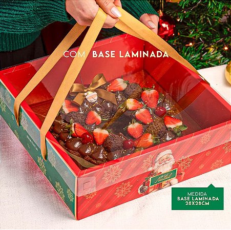 10 Caixa Guirlanda com Base Laminada Noel 3683 (JANGO NATAL 2023) 3552+2981