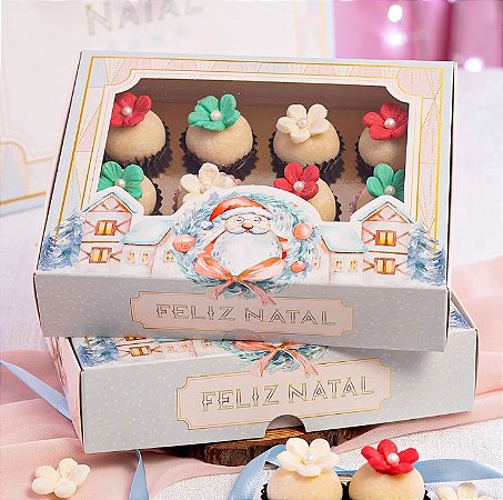 10 Caixa para 12 Doces Esperança + berço 12 doces 3671 (JANGO NATAL 2023) 3436+3290