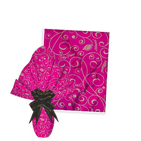 25 Sacos Express P/OVO DE PÁSCOA  ARTESANAL PINK  Ovo Páscoa 250g a 350g - 35X35 cm  Luckyfest