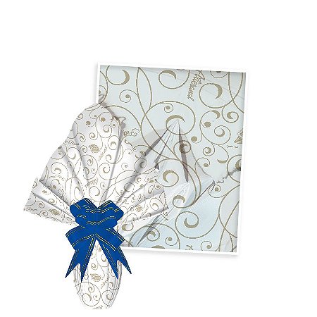 25 Sacos Express P/OVO DE PÁSCOA  ARTESANAL BRANCO  Ovo Páscoa 250g a 350g - 35X35 cm  Luckyfest