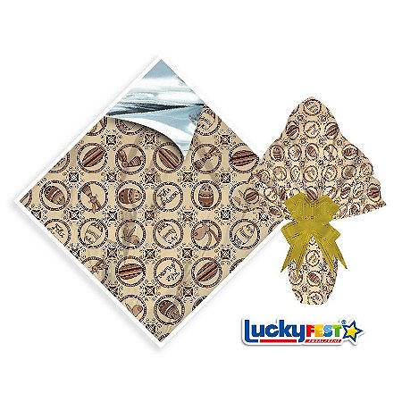 25 Sacos Express P/OVO DE PÁSCOA DELUXE MARFIM Ovo Páscoa 150g a 250g - 30X30 cm  Luckyfest