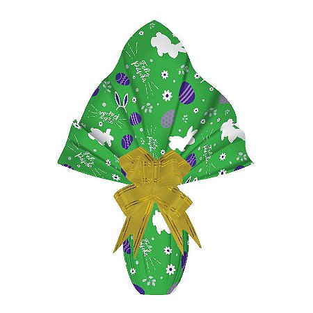 25 Sacos Express  PÁSCOA  GARDEN VERDE  Ovo Páscoa 150g a 250g - 30X30 cm  Luckyfest **********