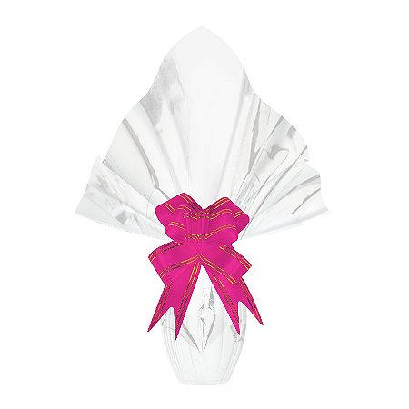 25 Sacos Para Embalar Ovo Páscoa  Express BRANCO 250 a 350 g - 35X35 cm  Luckyfest