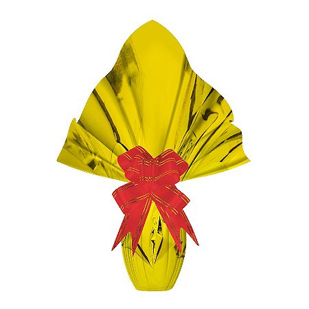 25 Sacos Para Embalar Ovo Páscoa  Express OURO  250 a 350 g - 35X35 cm  Luckyfest